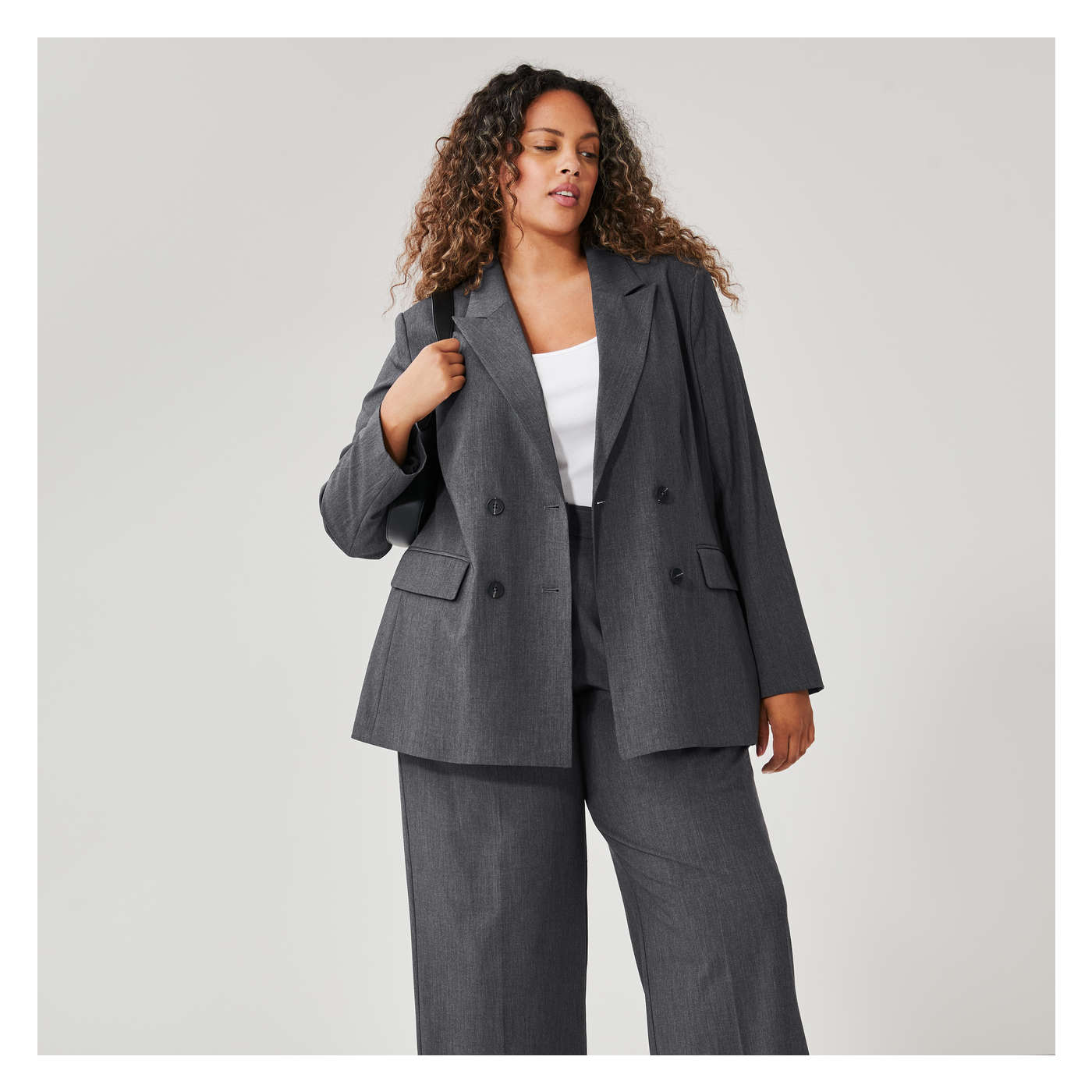 Grey and black blazer online